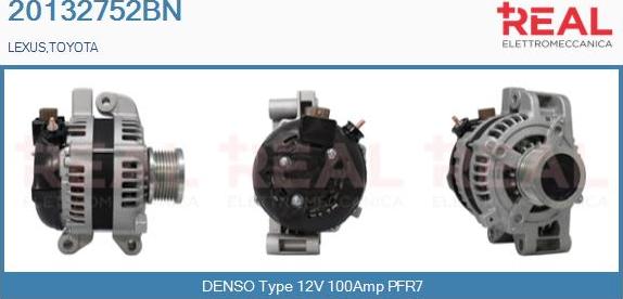 REAL 20132752BN - Alternator car-mod.net