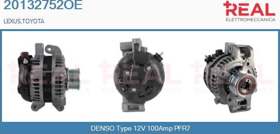 REAL 20132752OE - Alternator car-mod.net