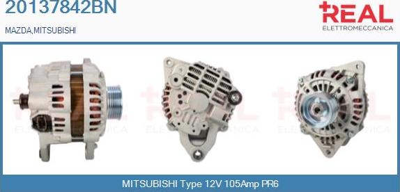 REAL 20137842BN - Alternator car-mod.net