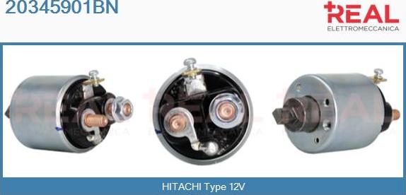 REAL 20345901BN - Solenoid Switch, starter car-mod.net