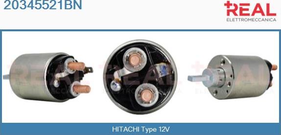 REAL 20345521BN - Solenoid Switch, starter car-mod.net