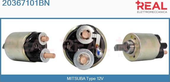 REAL 20367101BN - Solenoid Switch, starter car-mod.net