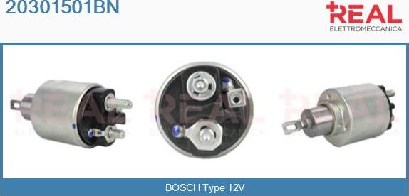 REAL 20301501BN - Solenoid Switch, starter car-mod.net