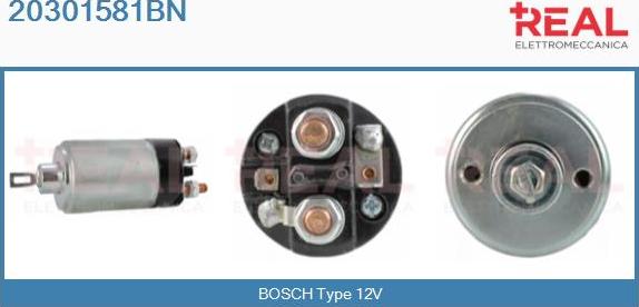 REAL 20301581BN - Solenoid Switch, starter car-mod.net