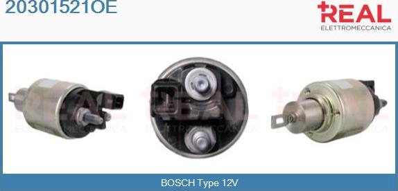 REAL 20301521OE - Solenoid Switch, starter car-mod.net