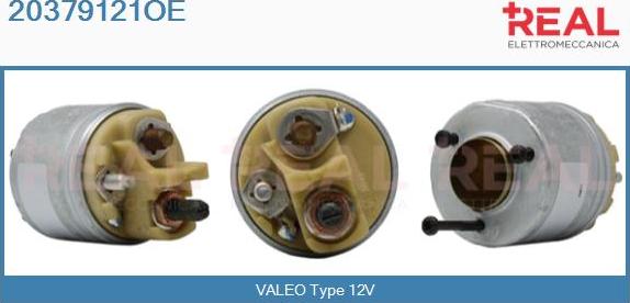 REAL 20379121OE - Solenoid Switch, starter car-mod.net
