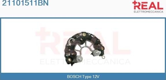 REAL 21101511BN - Rectifier, alternator car-mod.net