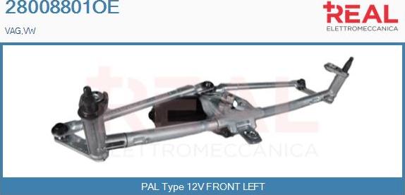 REAL 28008801OE - Window Wiper System car-mod.net