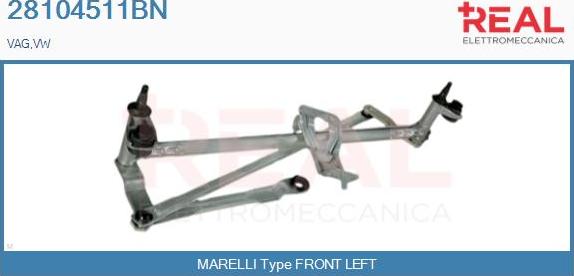 REAL 28104511BN - Wiper Linkage car-mod.net