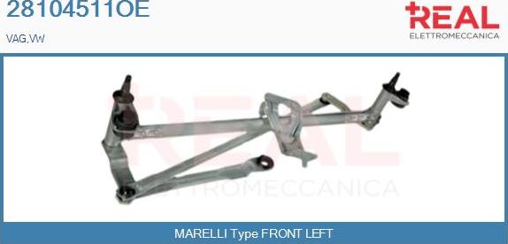 REAL 28104511OE - Wiper Linkage car-mod.net