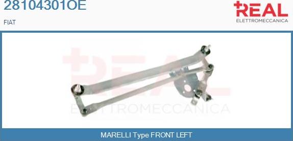 REAL 28104301OE - Wiper Linkage car-mod.net