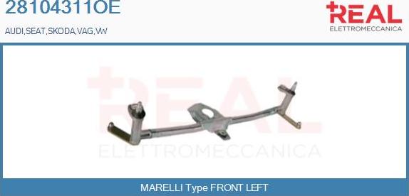 REAL 28104311OE - Wiper Linkage car-mod.net