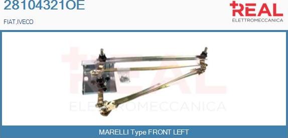 REAL 28104321OE - Wiper Linkage car-mod.net