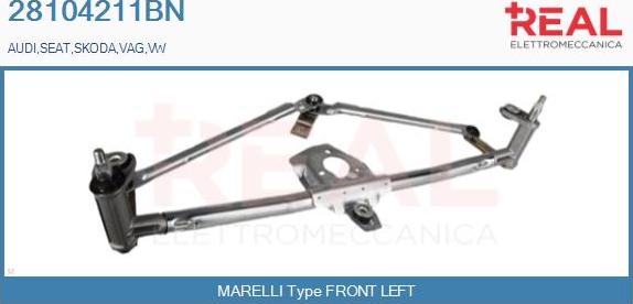 REAL 28104211BN - Wiper Linkage car-mod.net