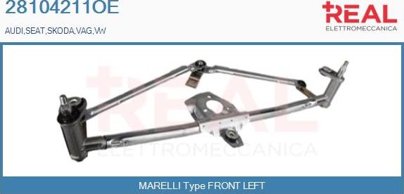 REAL 28104211OE - Wiper Linkage car-mod.net