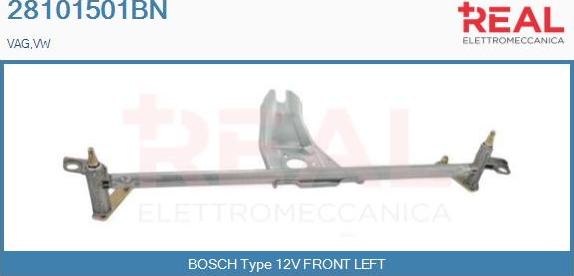 REAL 28101501BN - Wiper Linkage car-mod.net