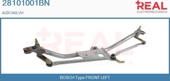 REAL 28101001BN - Wiper Linkage car-mod.net