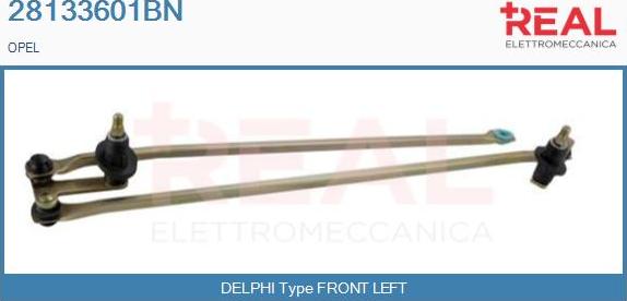 REAL 28133601BN - Wiper Linkage car-mod.net