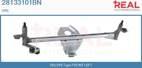 REAL 28133101BN - Wiper Linkage car-mod.net