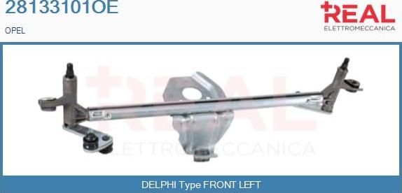 REAL 28133101OE - Wiper Linkage car-mod.net
