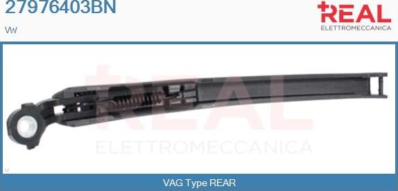 REAL 27976403BN - Wiper Arm, window cleaning car-mod.net