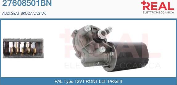 REAL 27608501BN - Wiper Motor car-mod.net