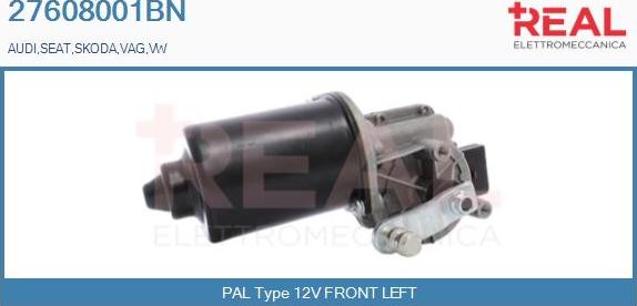 REAL 27608001BN - Wiper Motor car-mod.net