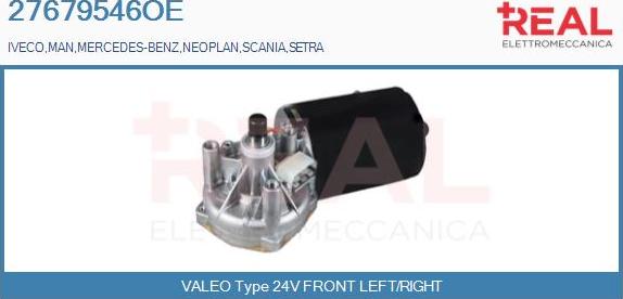 REAL 27679546OE - Wiper Motor car-mod.net