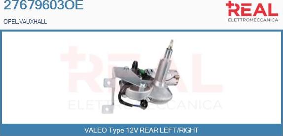 REAL 27679603OE - Wiper Motor car-mod.net