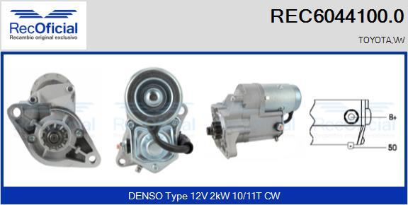 RECOFICIAL REC6044100.0 - Starter car-mod.net