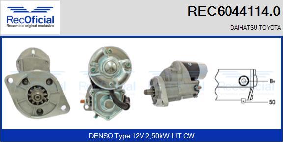 RECOFICIAL REC6044114.0 - Starter car-mod.net