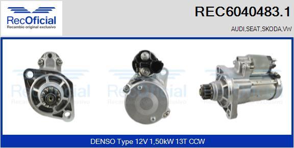 RECOFICIAL REC6040483.1 - Starter car-mod.net