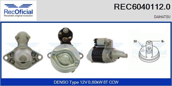 RECOFICIAL REC6040112.0 - Starter car-mod.net