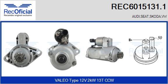 RECOFICIAL REC6015131.1 - Starter car-mod.net