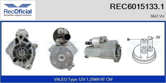 RECOFICIAL REC6015133.1 - Starter car-mod.net