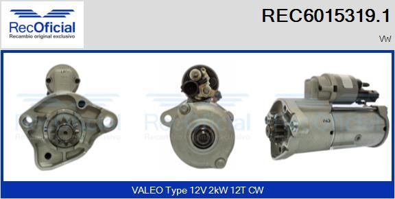 RECOFICIAL REC6015319.1 - Starter car-mod.net