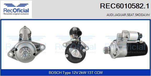 RECOFICIAL REC6010582.1 - Starter car-mod.net
