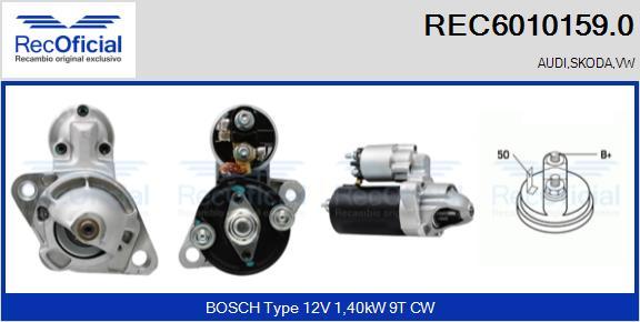 RECOFICIAL REC6010159.0 - Starter car-mod.net