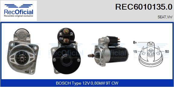 RECOFICIAL REC6010135.0 - Starter car-mod.net