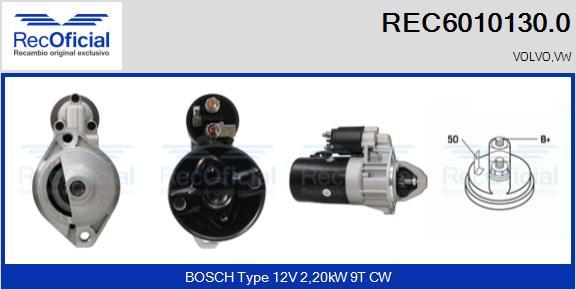 RECOFICIAL REC6010130.0 - Starter car-mod.net
