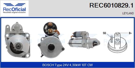 RECOFICIAL REC6010829.1 - Starter car-mod.net