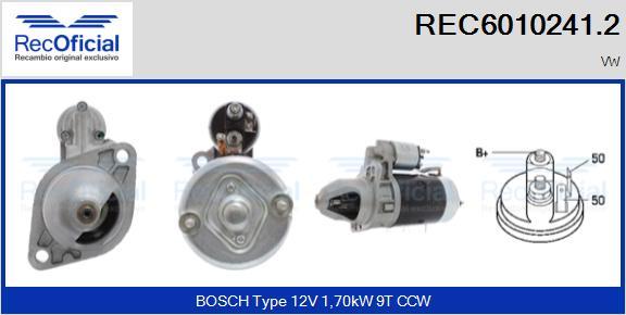 RECOFICIAL REC6010241.2 - Starter car-mod.net