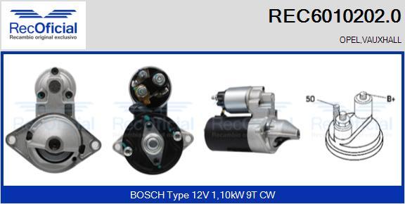 RECOFICIAL REC6010202.0 - Starter car-mod.net