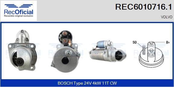 RECOFICIAL REC6010716.1 - Starter car-mod.net