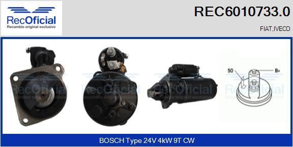 RECOFICIAL REC6010733.0 - Starter car-mod.net