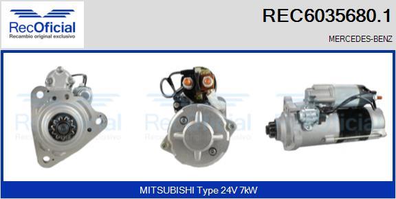 RECOFICIAL REC6035680.1 - Starter car-mod.net