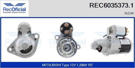 RECOFICIAL REC6035373.1 - Starter car-mod.net