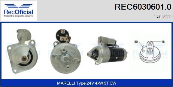 RECOFICIAL REC6030601.0 - Starter car-mod.net