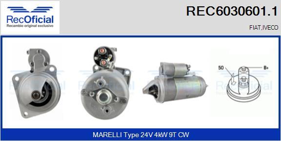 RECOFICIAL REC6030601.1 - Starter car-mod.net
