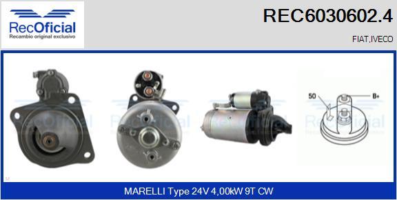RECOFICIAL REC6030602.4 - Starter car-mod.net